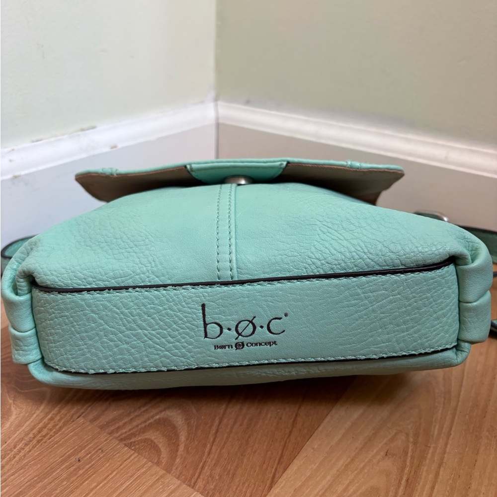 BOC Teal Leather Shoulder Bag - Picture 4 of 11